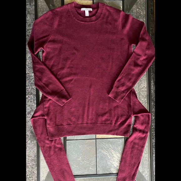 Autumn Cashmere Sweater Waist Wrap Maroon Small - Picture 3 of 6